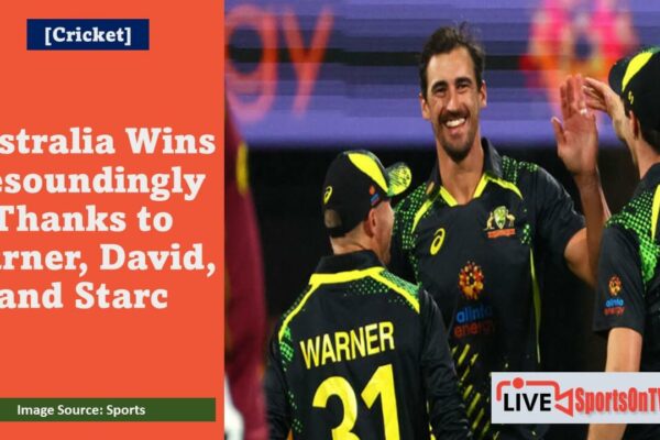 Australia Wins Resoundingly Thanks to Warner, David, and Starc Featured Image