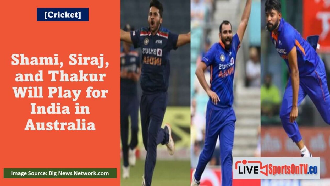 Shami, Siraj, and Thakur Will Play for India in Australia Featured Image